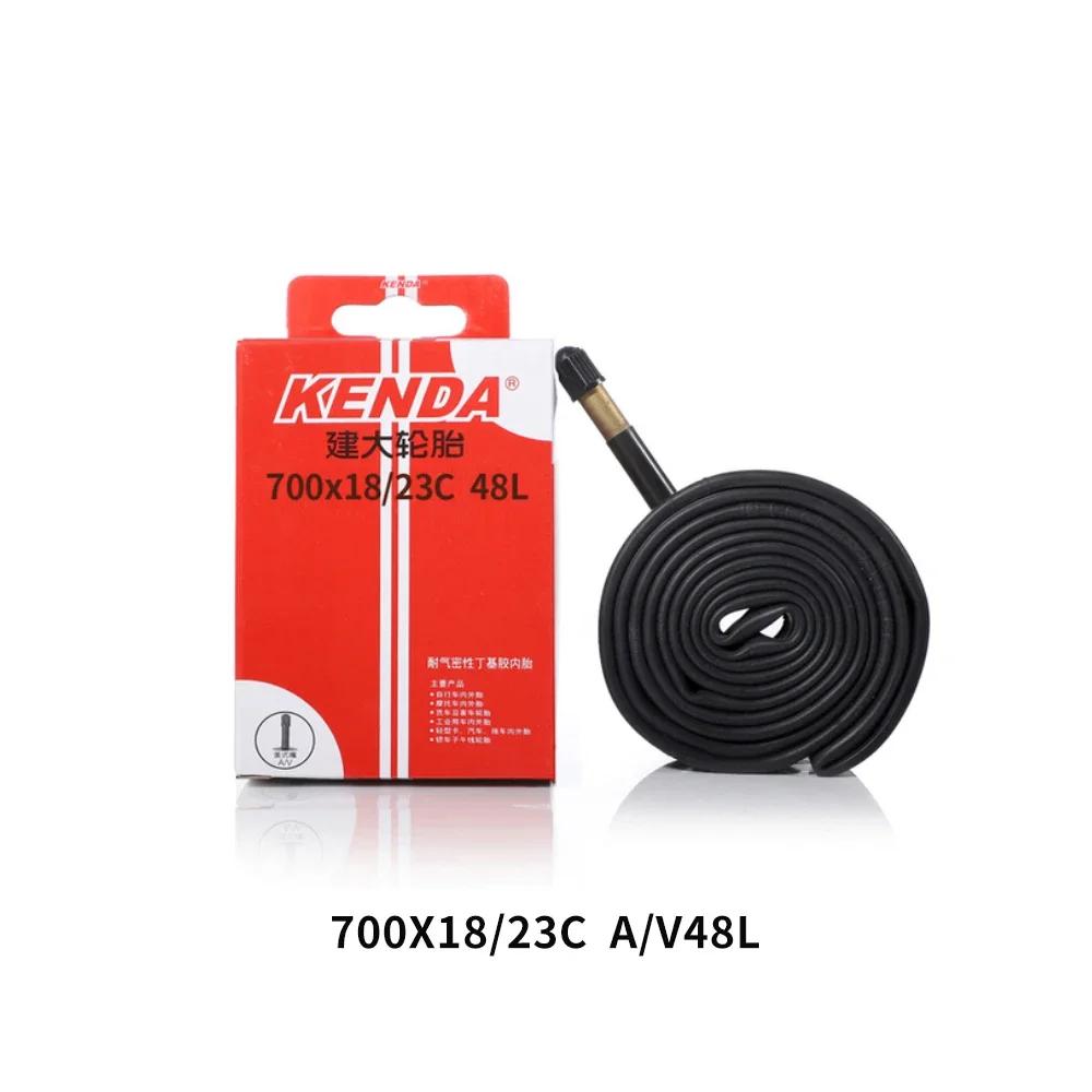 1 peça tubo interno de pneu de bicicleta kenda 700c 18-23c 23-25c 28-32c 35-43c 45c câmera schrader presta válvula tubo interno bicicleta de estrada - Image 1