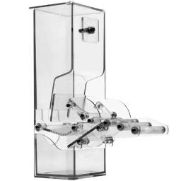 Prova automática da umidade da janela do alimentador do pássaro Anti-derramando acessórios transparentes da gaiola da caixa do alimento do copo para o animal pequeno do papagaio - Image 1