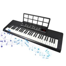 Biun-Teclado Eletrônico Portátil, 61 Teclas, Modo de Teclado Duplo, Piano Musical para Iniciantes, 70 Canções de Ensino, 200 Tons - Image 1