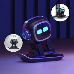 Emo robô pet emopet companheiro inteligente ai comunicação emocional futuro robô de voz para casa brinquedos de mesa crianças presente natal - Image 2