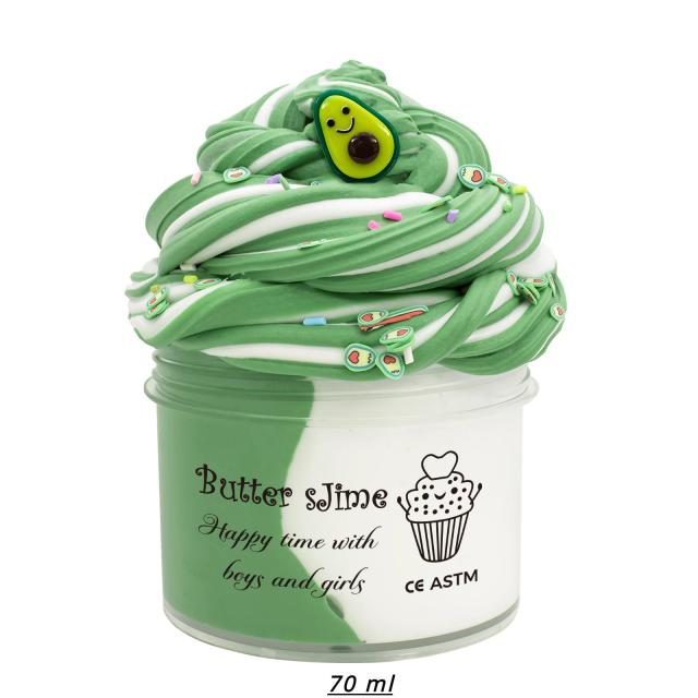 Kit Slime Bicolor 70ml Alívio do Estresse Brinquedo Educativo Artesanal