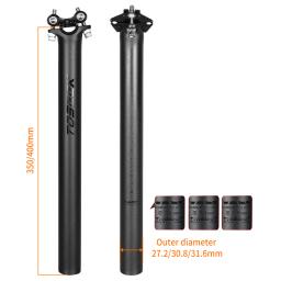 Toseek zf-one selim de carbono 27.2/30.8/31.6mm preto fosco mtb/bicicleta de estrada espigão comprimento 280mm tubo do assento peças da bicicleta - Image 5