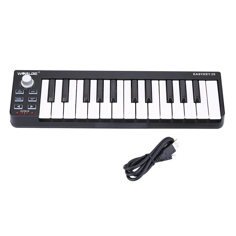 WORLDE-Portátil Mini MIDI Teclado Controlador, Slim-Line Control, Mini Instrumentos USB, EasyController 9 - Image 1