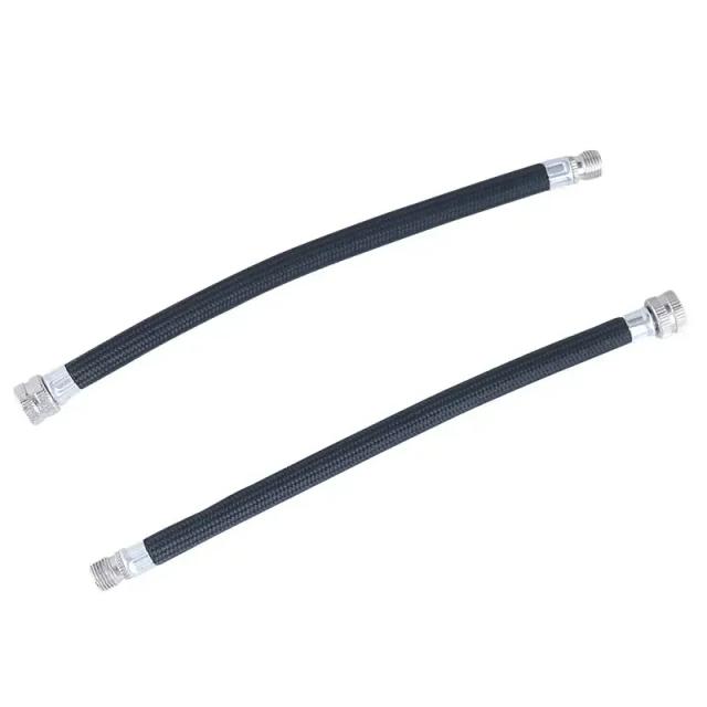 Kit 2 Mangueiras Extensão Bomba Bicicleta Schrader 150PSI