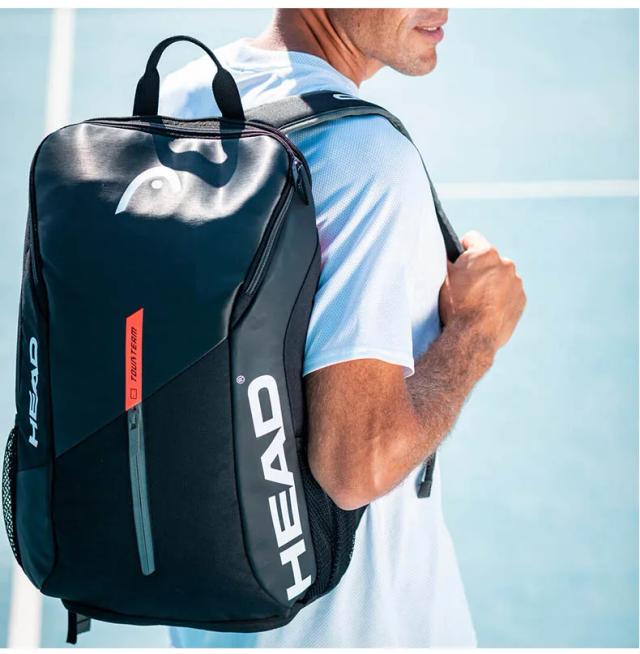 Mochila Head Tour Team Series para Tênis com Compartimento para Sapatos e Raquetes de Grande Capacidade