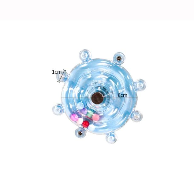 Brinquedo Interativo para Pássaros - Parrot Turntable com Brinquedos Pendurados e Bola Sonora para Acessórios de Gaiola