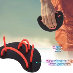 Natação mão pás com alça ajustável, nadadeiras Flipper, Silicone dedo, esporte aquático, iniciante nadar, fin - Image 2