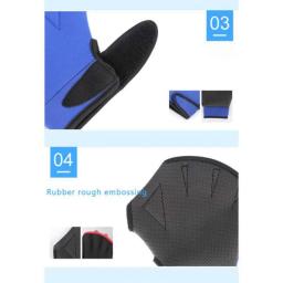 Neoprene resistente a riscos mão guarda equipamento, luvas de natação tipo sapo, palmeira Webbed pás, mergulho com snorkel - Image 3