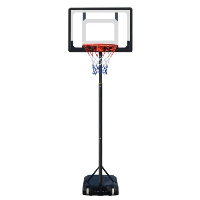 Suporte de Basquete Móvel Profissional com Argola Ajustável para Crianças e Adultos em Esportes ao Ar Livre
