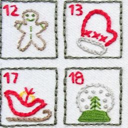 CrossStitch Calendário do Advento Kit de Bordado de Natal Instruíções de Inverno Fios Coloridos Kit de Bordado Iniciantes Adultos - Image 4