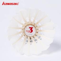 Kawasaki Torneio Peteca, Pena do Ganso Branco, Bola de Badminton Profissional, Durável, Velocidade 76, 77, 12, 24, 48Pcs - Image 6