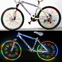 Adesivos reflexivos para mtb bicicleta roda, 6 cores, fita adesiva, decoração aro, acessórios ciclismo - Image 3