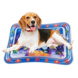 Esteira de jogo sensorial água inflável, Pet Playmat com peixe mar oceano tema, Brinquedo espessado para gato e cachorro - Image 5
