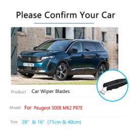 Para peugeot 5008 mk2 p87e 2017 2018 2019 2020 2021 2022 gt linha limpeza pára-brisas acessórios lâmina de limpador dianteiro do carro - Image 3