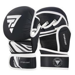 Luvas de Boxe Profissionais para Homens, Metade do Dedo, Couro PU, Luta MMA, Artes Marciais, Karatê, Treinamento Muay Thai - Image 4