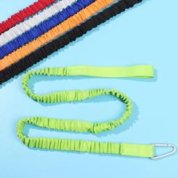 Trela de caiaque elástica ajustável Canoa Paddle Leash Vara de pesca Corda de segurança Mosquetão Ferramentas de barcos a remo Acessórios, Corda de segurança - Image 6