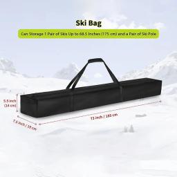 Saco de esqui à prova dwaterproof água único saco de transporte de esqui loja e transporte único snowboard saco de armazenamento de equipamentos de esqui para viagens aéreas - Image 6