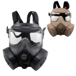 Paintball tático airsoft jogo proteção facial máscara de segurança guarda m50 máscara de gás - Image 1
