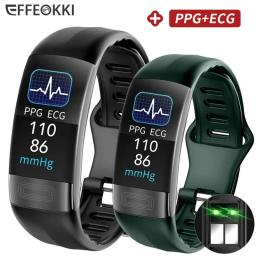 Impermeável Esporte Pulseira inteligente, Pulseira Saúde Tracker, Monitor de freqüência cardíaca, Pressão arterial e calorias Tracker, Smartband, ECG - Image 1