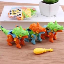 Brinquedo de dinossauro montado para crianças, favores de aniversário, sacola, enchimento de pinata, menino e menina, dia das crianças, bricolage, presente dos convidados, 5pcs - Image 6