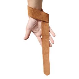 Correias de levantamento de peso de couro para homens e mulheres perfeitas para treinamento de força e levantamento de 1 par - Image 2