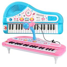 Music Toy Piano Teclado com Microfone, 37 Teclas, Musical Eletrônico, Instrumentos Multifuncionais, My First Pinao Toy for Kids - Image 1