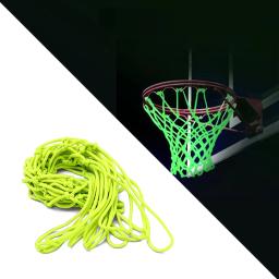 Nightlight basquete net náilon brilhante aro de basquete net 12 loops tamanho padrão brilhante basquete net sol alimentado - Image 1