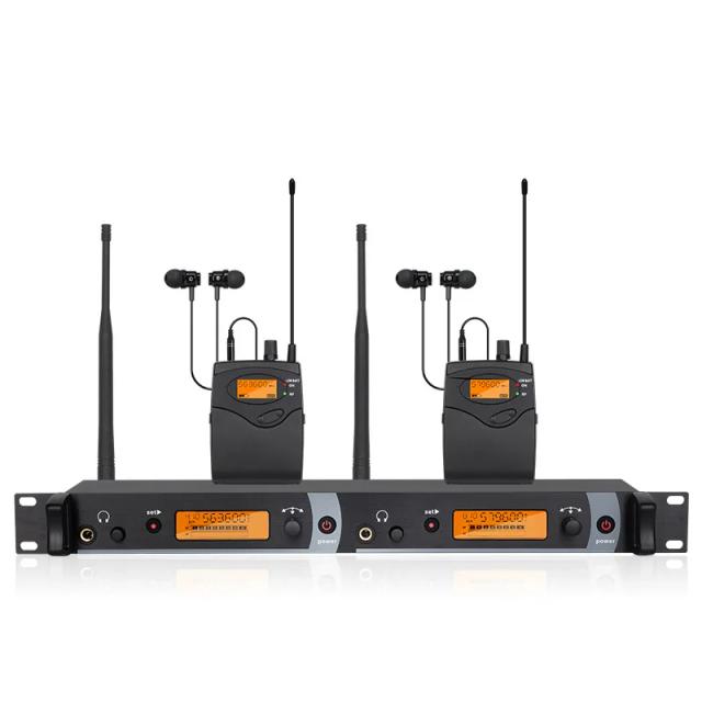 Sistema Profissional SM-2050 de Monitor Intra-Auricular e Wireless Multi-Bodypack de 2 Canais para Palcos
