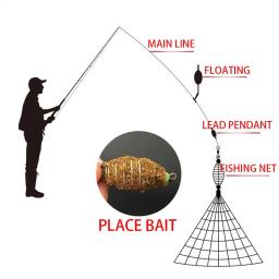 Luminous Fishing Net Trap Mesh, Bead Netting, Sea Fish Net, Tackle Design, Copper Shoal Cast Gill Alimentador, 11 Tamanho - Image 2