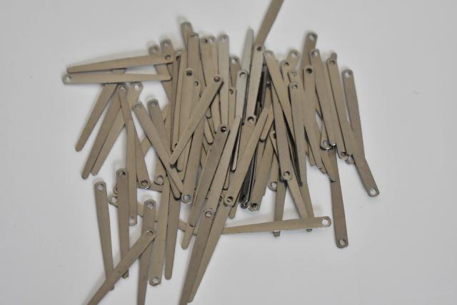 Kit com 100 peças de reparo para saxofone - Estilhaços de aço inoxidável para palhetas de 30mm