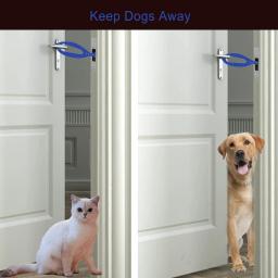 Trava de porta ajustável Pet Porta Gato, Para manter o cão fora das caixas de lixo e comida, Rolha flexível para cães, 1 pc - Image 6