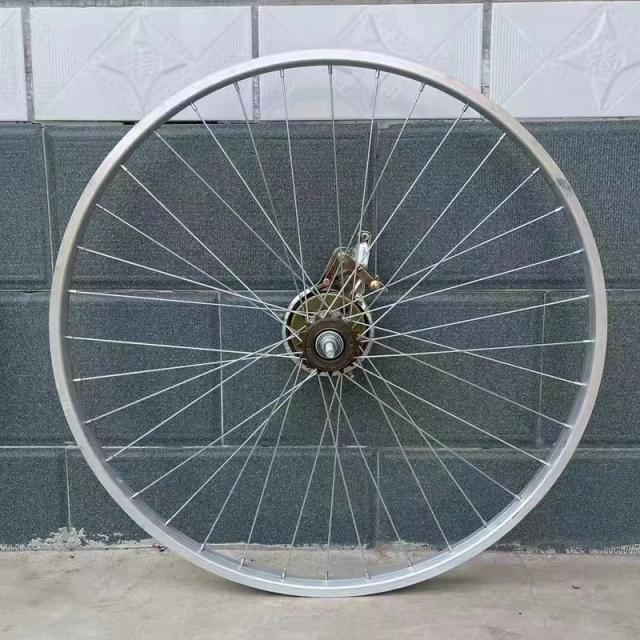 Conjunto de Rodas de Bicicleta em Alumínio com Bloqueio de Freio - Aros 20", 22", 24", 26" para Dianteira e Traseira