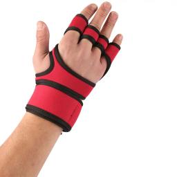 Luvas de treinamento para levantamento de peso para mulheres e homens, musculação, ginástica apertos palma mão, protetor de pulso - Image 4