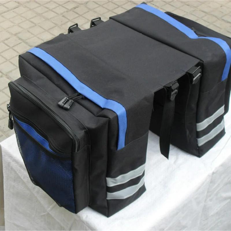 Duplo Side Traseiro Rack Tronco Bag, Cauda Assento Pannier Pack, Bagageira, Acessórios de ciclismo, Mountain Road Bicicleta, Bike Bag - Image 1