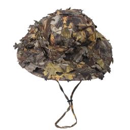 Camuflagem dos homens Boonie Chapéus, 3D Folhas Tactical Cap, Ghillie Caps, Hunter, Sniper, Pesca, Sombrinha, Caça Acessórios - Image 1
