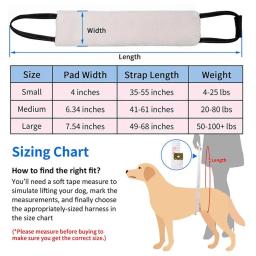 Ajustável Dog Support Sling, Dog Lift, Dobrável, Hip Support, Harness Legs, Stand Up, Grande, Idosos, Cães velhos, Acessórios para cães - Image 6