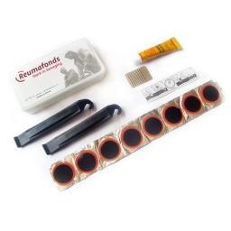 Kit de reparo de pneus planos de bicicleta, conjunto de ferramentas 48 peças, portátil, borracha, ferramentas de reparo fetal, tubo interno de bicicleta, ferramentas de reparo de remendo de punção - Image 1