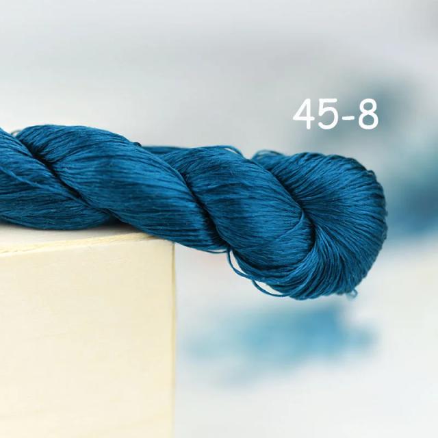 Fio Bordado de Seda Amoreira Turquesa para Casamento - Cores Azul Ciano 37 a 48