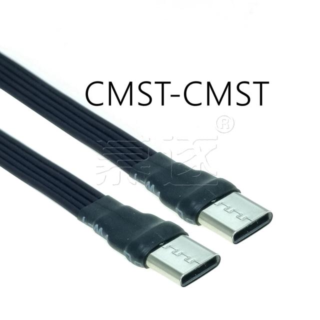 Cabo USB-C Tipo C 90° Superior/Inverso de 5CM a 100CM - Versátil para Telefones Android