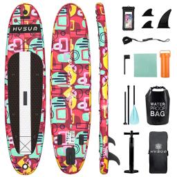 Conjunto de placa inflável Stand Up Paddle, SUP antiderrapante, Doca de camada dupla - Image 2