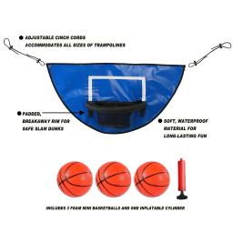 Suporte quadro basquete à prova dwaterproof água azul quadro aro ao ar livre suporte protetor solar trampolim 90*50cm suporte de basquete alta qualidade - Image 5