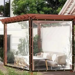 Película Impermeável De Plástico Transparente Barraca De Isolamento Toldo Ao Ar Livre Lona Impermeável Terraço De Plantas Suculentas - Image 1