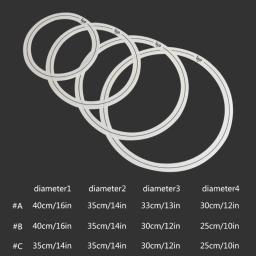 Durável Drum Silencer Anéis, acessórios de percussão, antiderrapante, silenciador, amortecimento, tambor amortecedor, 4 pcs - Image 2