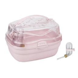Gaiola saída para coelho, pequeno animal estimação com capa ventilada, caixa transporte plástico para animais - Image 3