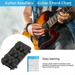 Auxiliar de acordes de guitarra, ferramentas de aprendizagem, ferramenta de prática, treinador de guitarra, ferramenta de exercício de acordes, universal, portátil, ajuda para prática de guitarra - Image 5