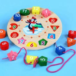 Brinquedos Montessori para Crianças, Jogos de Desenvolvimento 3D, Puzzle de Madeira, Brinquedo Educacional, Presente do bebê - Image 4