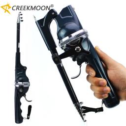 Vara De Pesca Dobrável com Linha De Carretel Combo, Bolso Portátil, Jogando Rocha Telescópica, Dobrável Mini Viagem Rod para Peixe, Alta Qualidade - Image 1