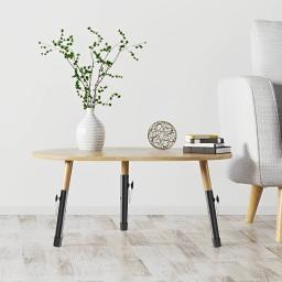 Extensores de perna de mesa dobráveis, 4 unidades, 20/44cm, níveis de aumento, extensores de altura de mesa ajustáveis para mesas dobráveis, pernas retas e dobradas - Image 6