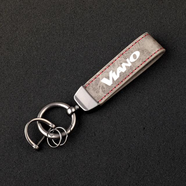 Cordão de Couro de Luxo para Chaveiro de Carro com Logotipo - Acessórios Elegantes para AMG Vito