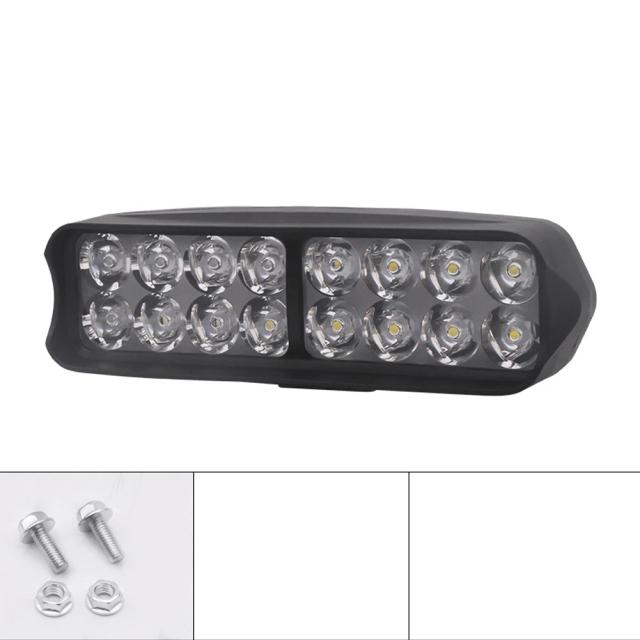 Farol LED Super Brilhante para E-Bike e Triciclo - Acessório Ideal com 8/12/16 LEDs, Compatível com 12V-80V